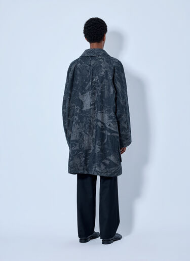 LN-CC® - Yohji Yamamoto: Scrap Printed Coat - Grey Yohji Yamamoto Scrap Printed Coat Grey yoy0165006