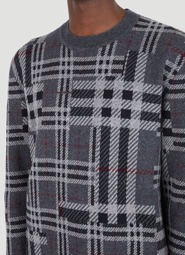 Burberry Chidsey Check Sweater Grey bur0146023