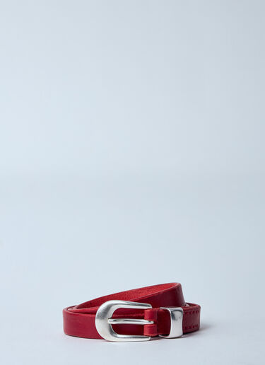 Our Legacy 2 CM Belt Red our0360003