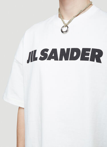 Jil Sander 徽标 T 恤 米色 jil0143012