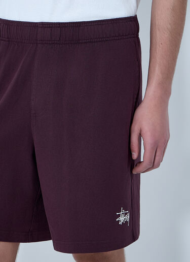 Stüssy Jersey Shorts Burgundy sts0164013