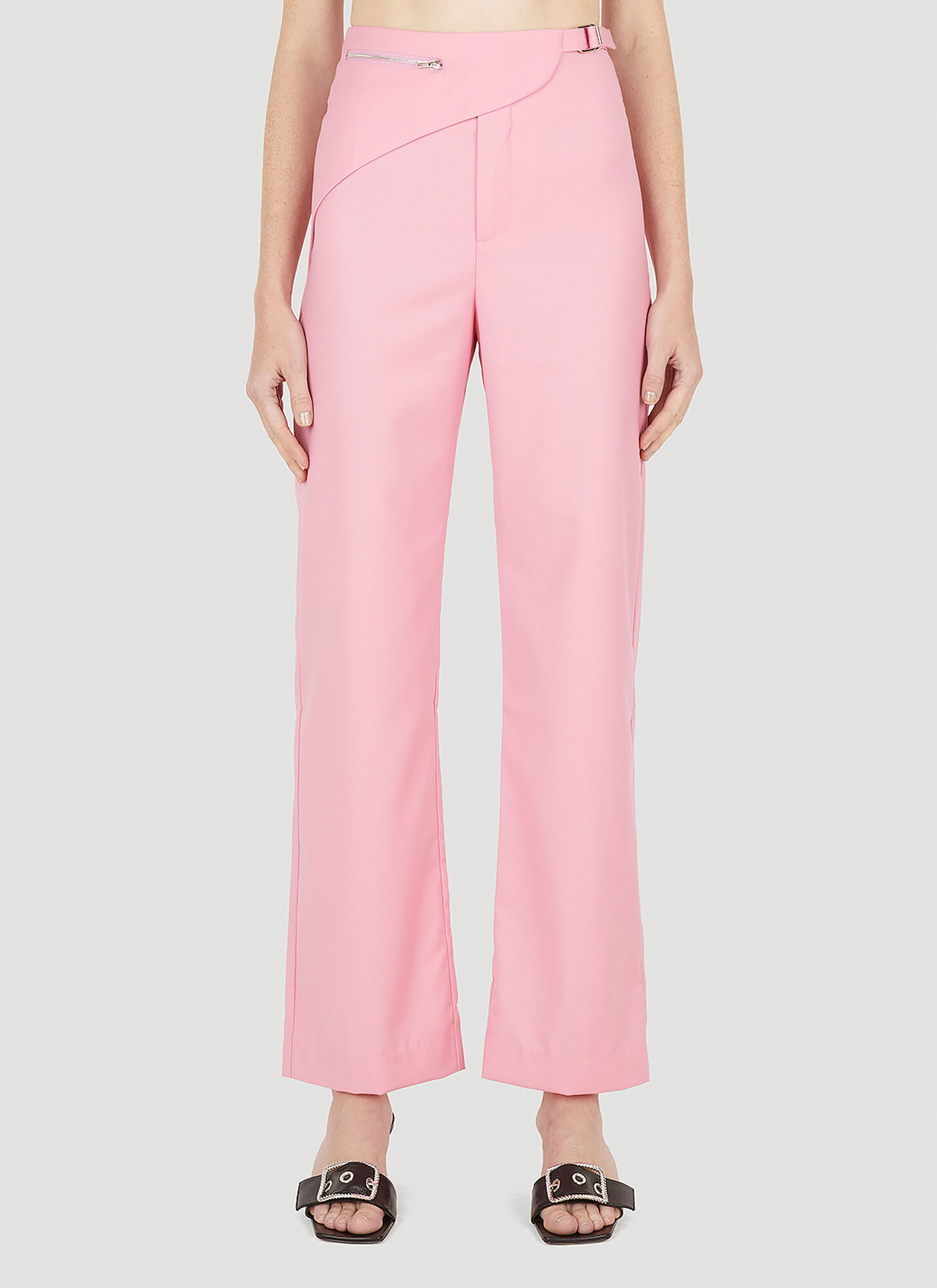 Wynn Hamlyn Ally Buckle Pants In Pink