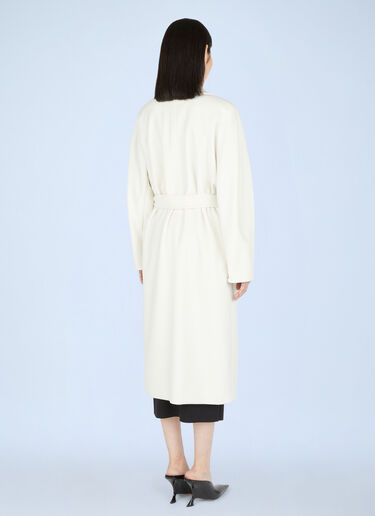 Max Mara Madame 101801 Coat White max0249019
