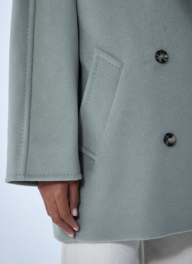 Max Mara Wool-And-Cashmere-Blend Coat Green max0261027