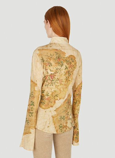 Acne Studios Vintage Floral Shirt Beige acn0250042
