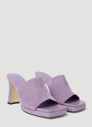 BY FAR Beliz High Heel Mules Lilac byf0251027