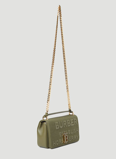Burberry Lola Linen Small Shoulder Bag Khaki bur0245046