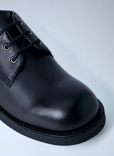 MM6 Maison Margiela Leather Derby Shoes Black mmm0163022