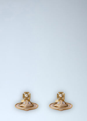 Vivienne Westwood Simonetta Bas Relief Stud Earrings  Gold vvw0264034