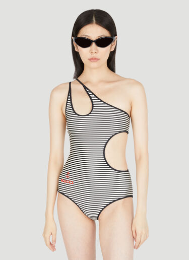 Gucci Cut-Out Strip Swimsuit Black guc0253024