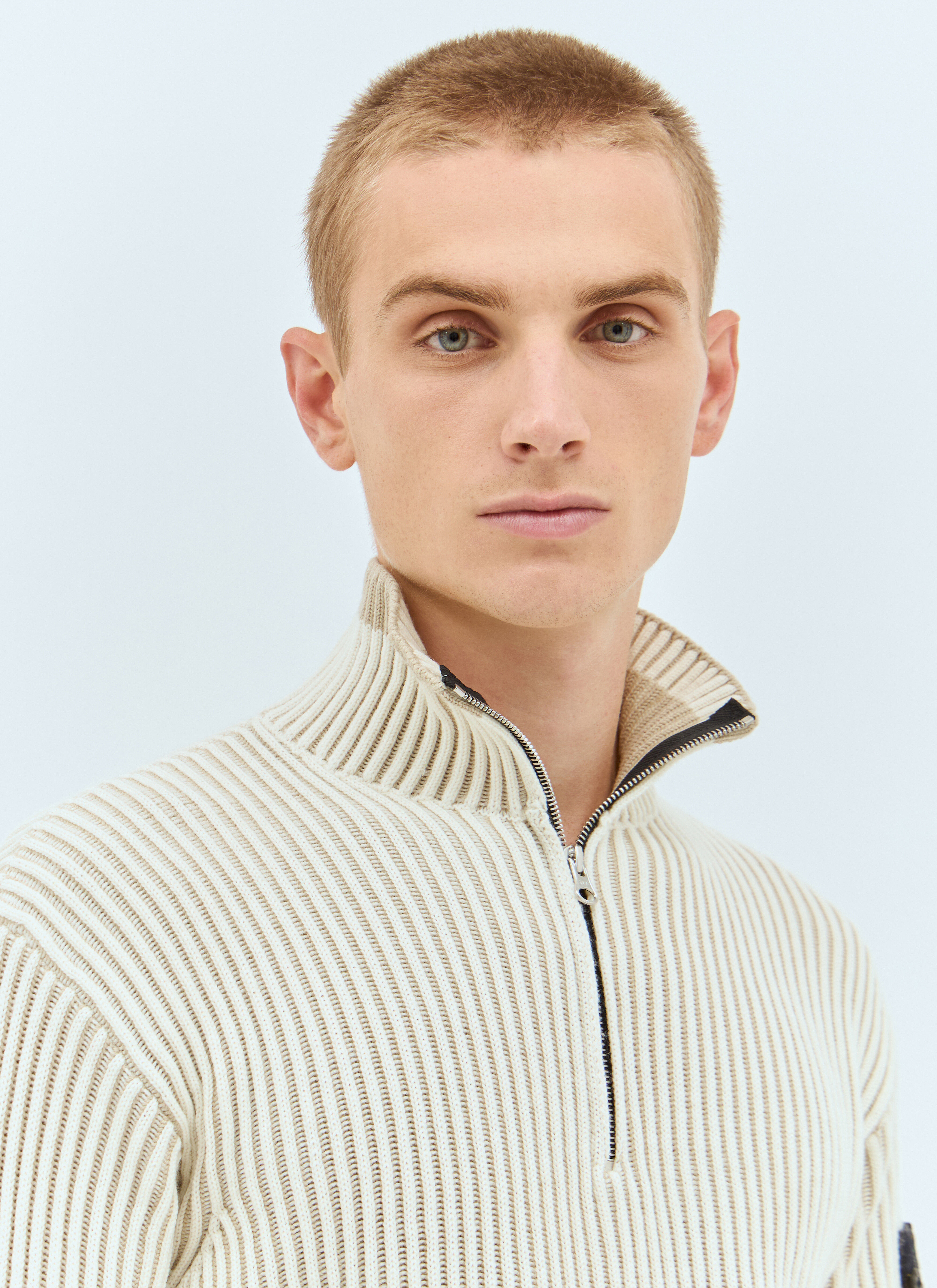 Stone Island Men s Half Zip Sweater in Beige LN CC