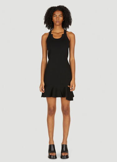 Burberry Split Hem Mini Dress Black bur0249029