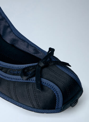 LN-CC® - Balenciaga: Elasticated Ballet Flats - Navy Balenciaga Elasticated Ballet Flats Navy bal0265040