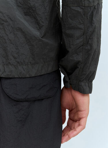 Stone Island Zip-Up Overshirt Grey sto0158030