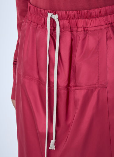 Moncler x Rick Owens Drawstring Midi Kilt Shorts Red mcs0363012