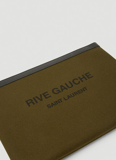 Saint Laurent Rive Gauche Pouch Bag Green sla0145081