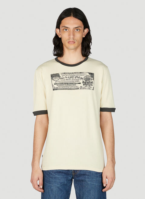 Levi's 1970S Ringer T-Shirt Beige lvs0151005