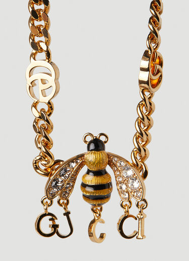 Gucci Bee 徽标挂饰手链 金色 guc0247159