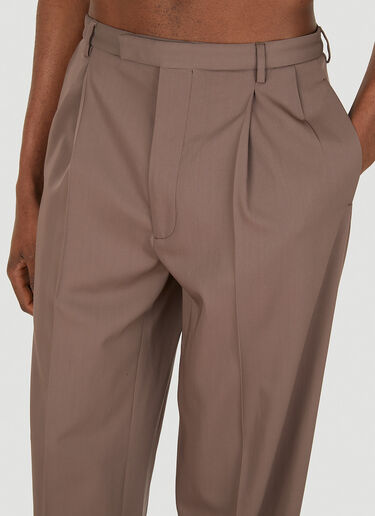 Gucci Pleated Pants Brown guc0150082