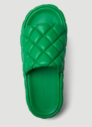 Bottega Veneta 软垫拖鞋 绿 bov0149091