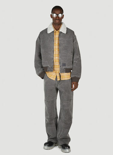 Acne Studios Canvas Bomber Jacket Grey acn0151012