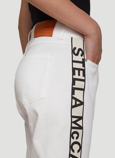 Stella McCartney Logo Stripe Jeans White stm0239016