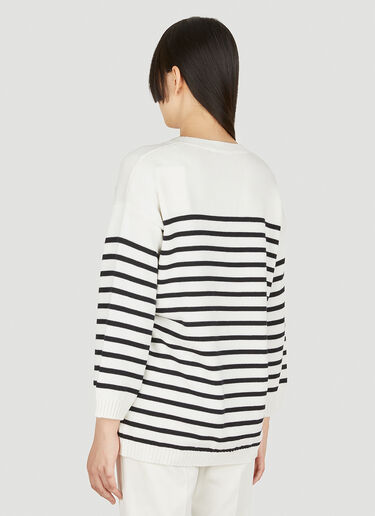 Valentino Striped Sweater White val0249005