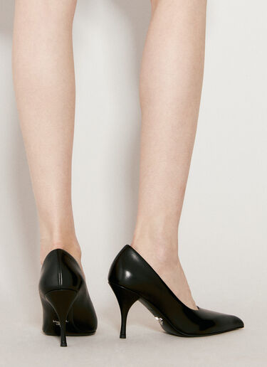 Prada Leather Pumps Black pra0256055