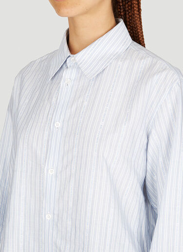 ロング スリーブ ストライプ T シャツ Martine Rose ロング スリーブ ストライプ T シャツ ブルー mtr0253004