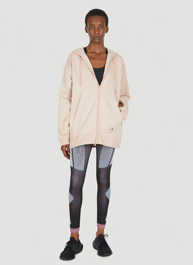 adidas by Stella McCartney Front Zip Hooded Sweatshirt Pink asm0248009