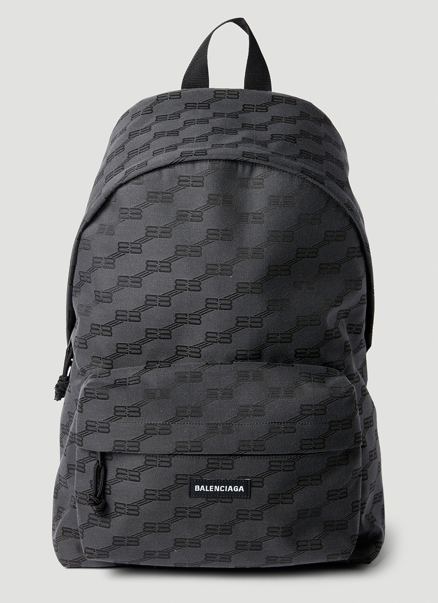 Balenciaga Bb Monogram Backpack In Black