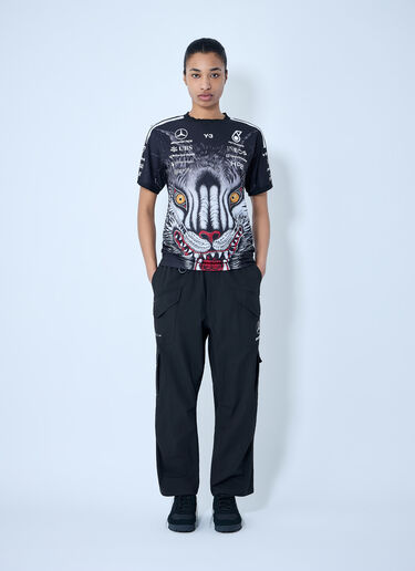 Y-3 MERCEDES Cargo Trousers with Utility Detailing Black yyy0364070