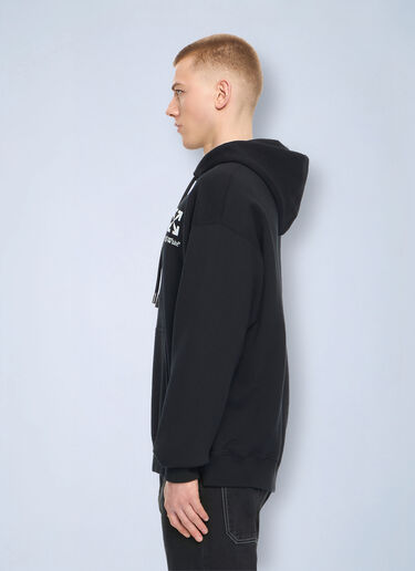 LN-CC® - Off-White: Small Arrow Skate Hoodie - Black Off-White Small Arrow Skate Hoodie Black ofw0164206