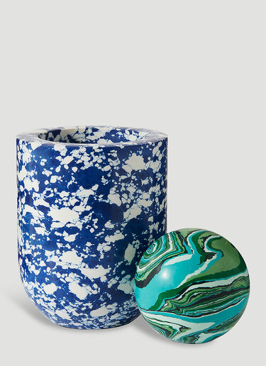Tom Dixon Swirl Ball Candle Blue wps0644124