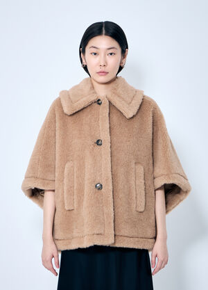 Max Mara 테디 패브릭 케이프 베이지 max0259027
