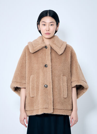 Max Mara 泰迪绒面料披肩 米色 max0259027