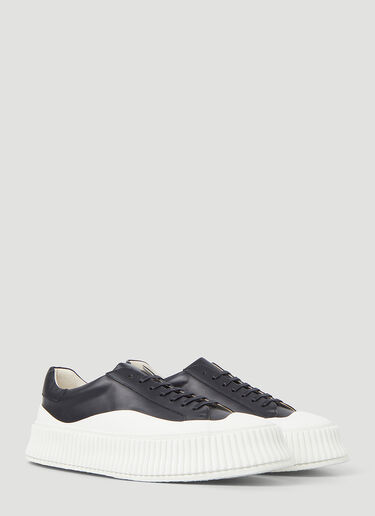 Jil Sander Tuscan Platform Sneakers Black jil0142027
