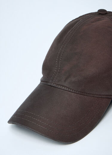 Prada Logo Plaque Baseball Cap Brown pra0161023