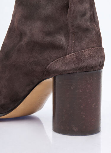 Maison Margiela Tabi Suede Ankle Boots Brown mla0255018