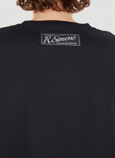 Raf Simons 프린트 포켓홀 티셔츠 블랙 raf0146001