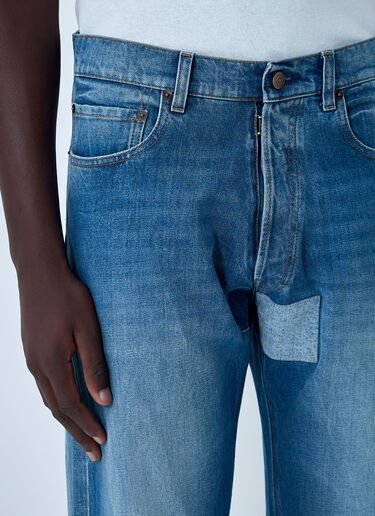 Maison Margiela Contrast Panel Jeans Blue mla0161006