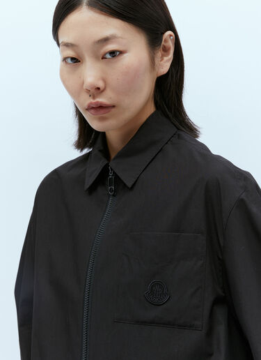 Moncler Logo Patch Shirt Black mon0256019