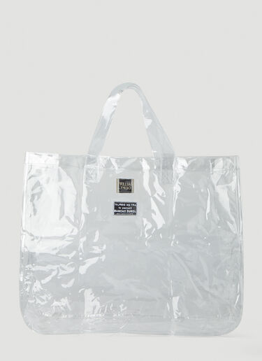 Gallery Dept. Recycle Transparent Large Tote Bag Transparent gdp0145012