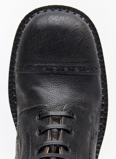 Miu Miu High Leather Boots Black miu0258041