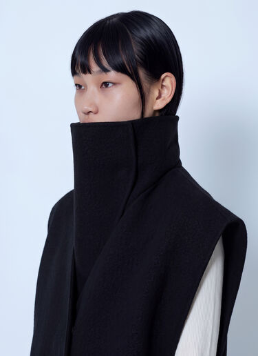 LN-CC® - Sportmax: Sleeveless Long Coat - Black Sportmax Sleeveless Long Coat Black spx0266206