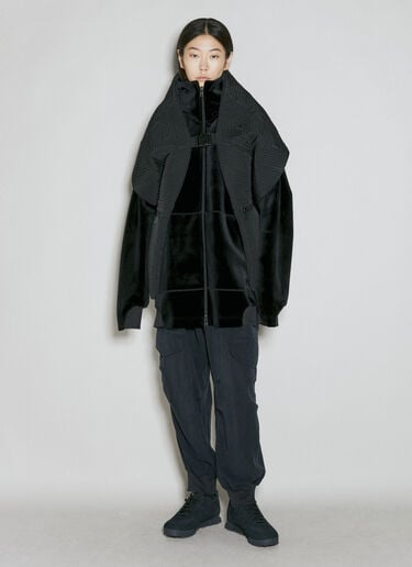 Y-3 Velvet Hooded Sweatshirt Black yyy0354039