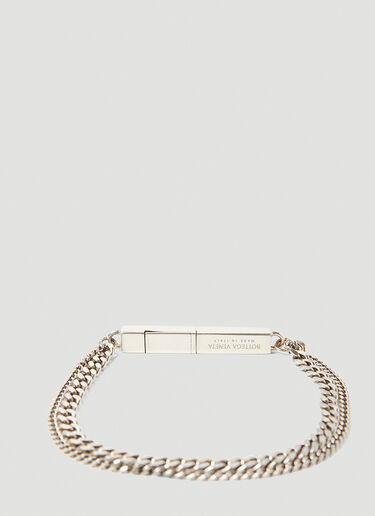 Logo Engraved Bracelet Bottega Veneta Logo Engraved Bracelet Silver bov0151070