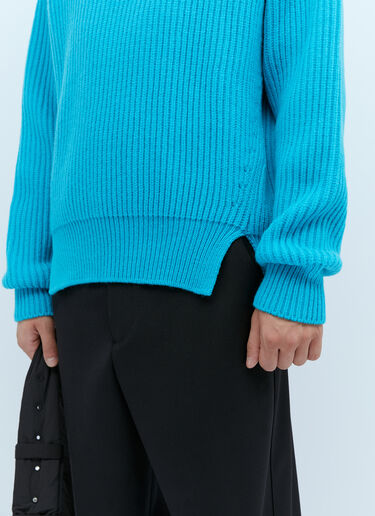 ウールニットセーター Jil Sander ウールニットセーター ライトブルー jil0153006