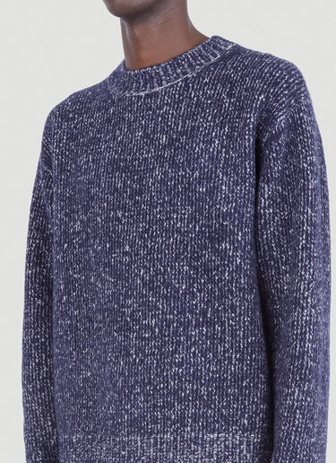 Acne Studios Melange Knit Sweater Blue acn0146003