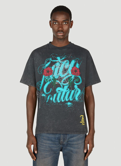 Aries x Juicy Couture Juicy Loaded T-Shirt Black ajy0352012